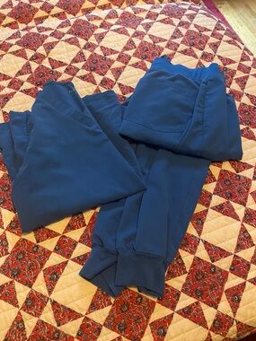 Mandala scrub set royal blue